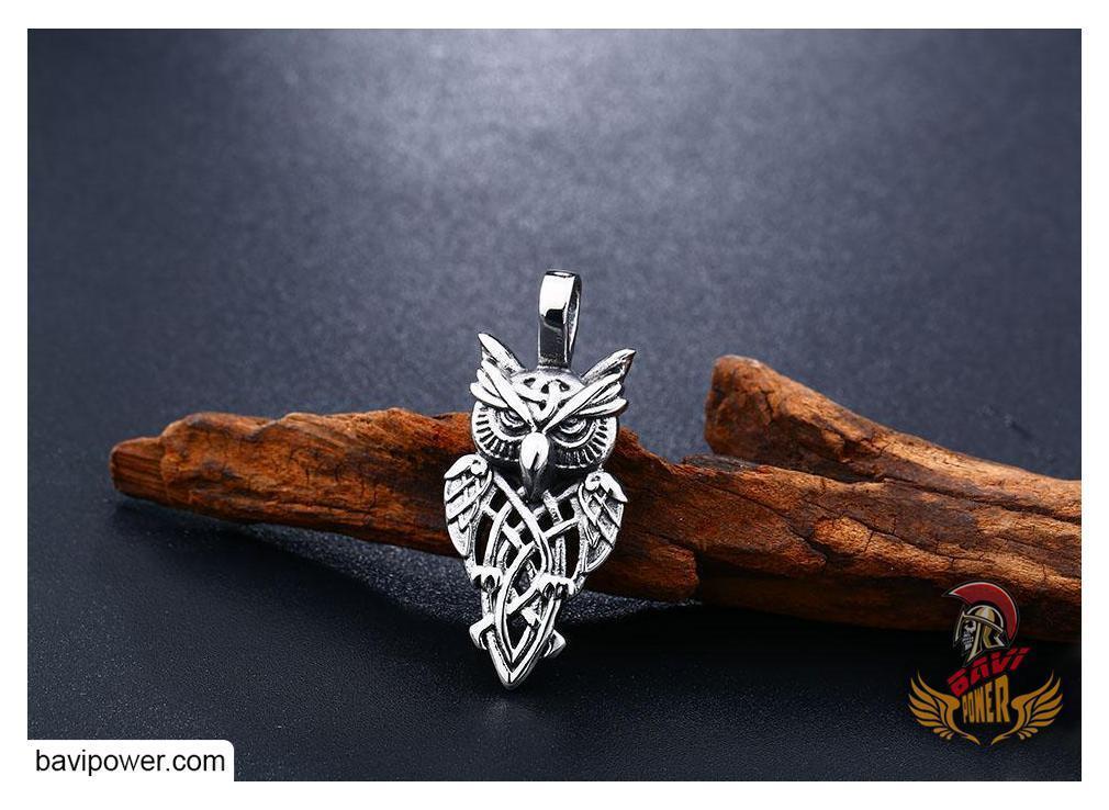 Celtic Owl Pendant Necklace