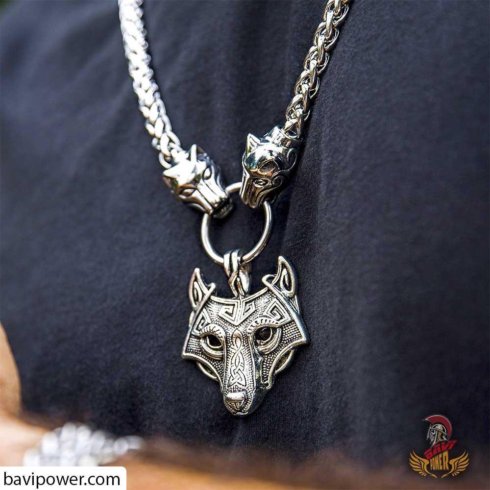 Handmade Wolf King Pendant Necklace