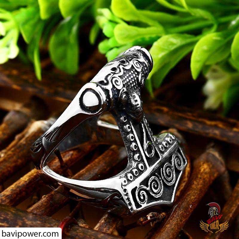 Raven Thor's Hammer Ring
