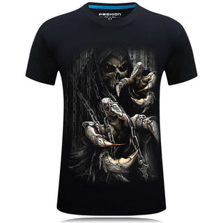 bavipower-viking-jewelry-Red Eyes Skull 3D T shirt-3d t-shirt-BaViPower-black-S-BaViPower