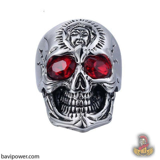 Red Eyes Skull Ring