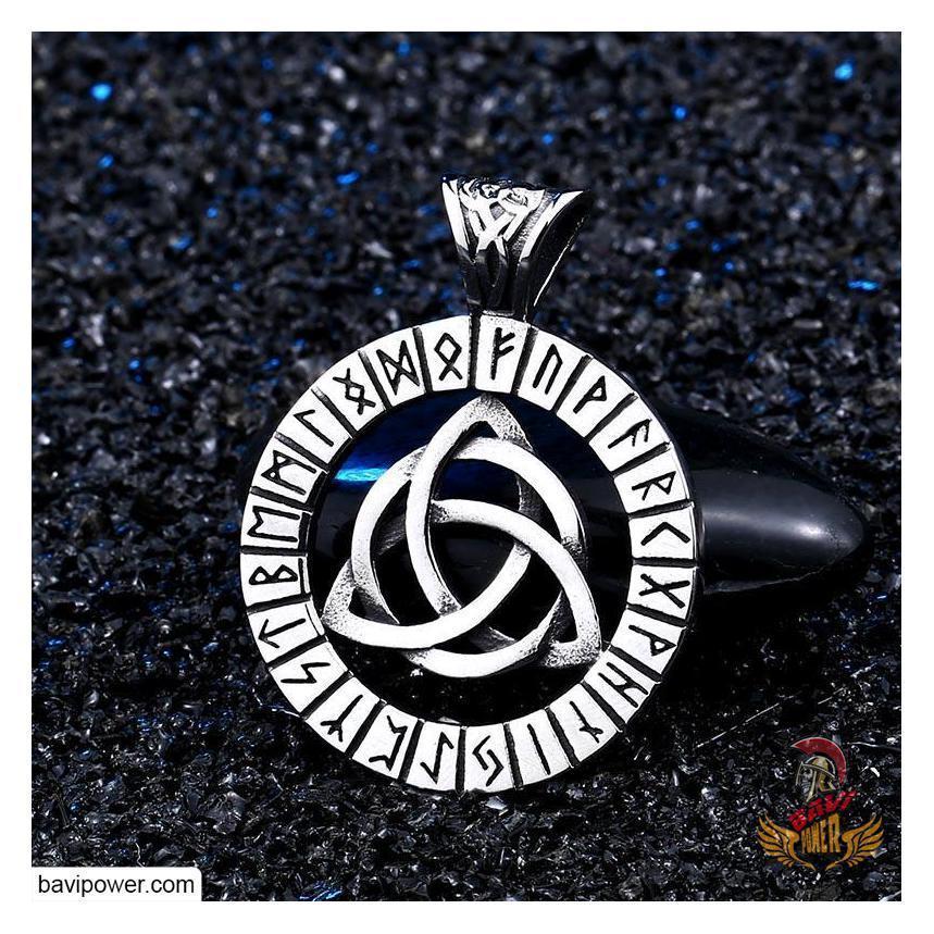 Runic Tri Runic Triquetra Pendant Necklace – BaviPower