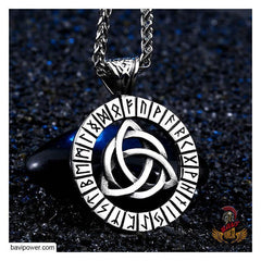 Runic Triquetra Pendant Necklace