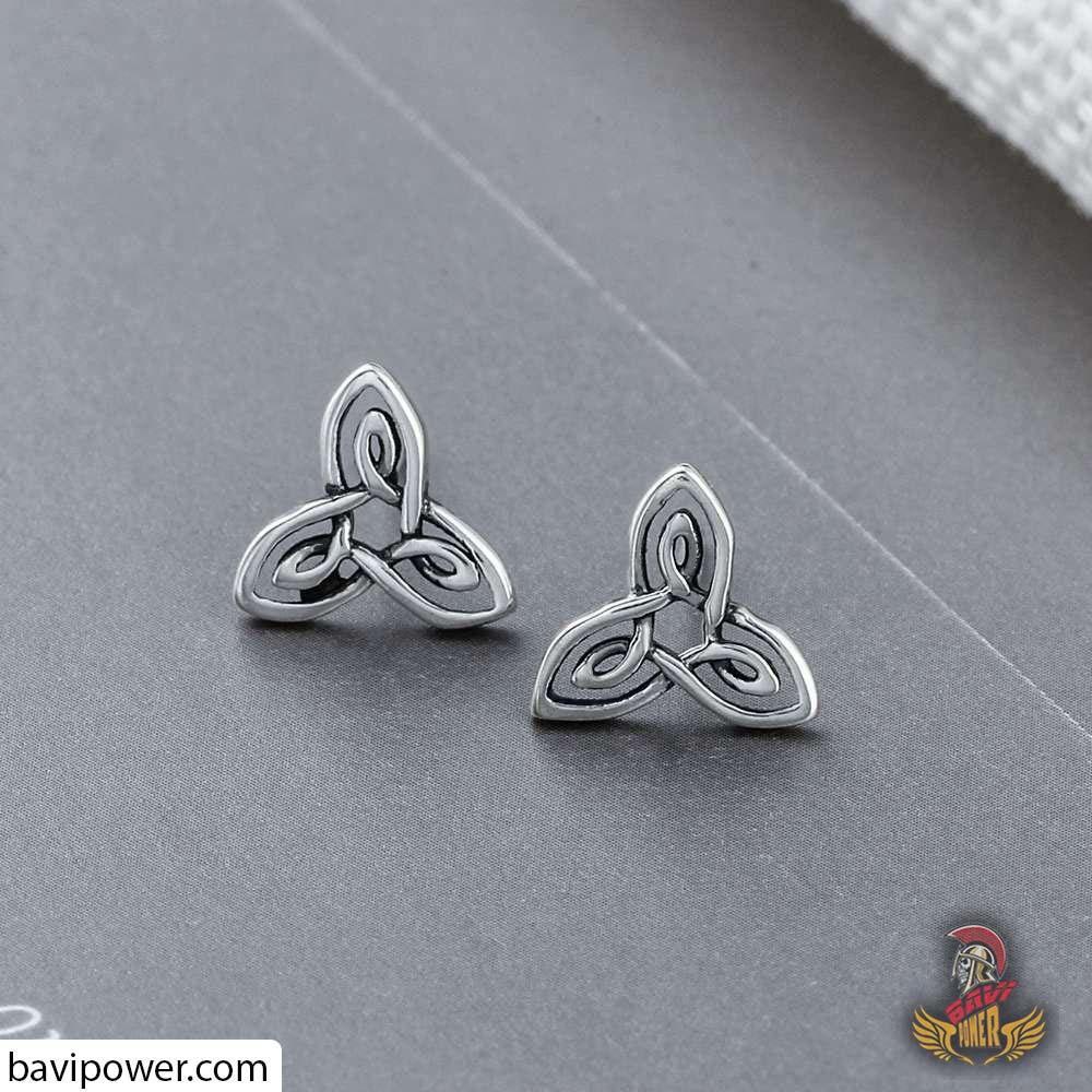S925 Silver Trinity Knot Earrings
