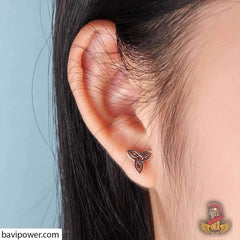 S925 Silver Trinity Knot Earrings