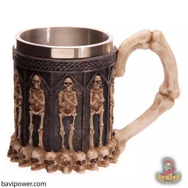 Skeletal Skull Goblet and Mug