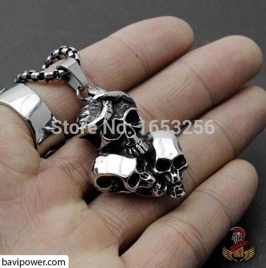 Skull Biker Men's Necklace
