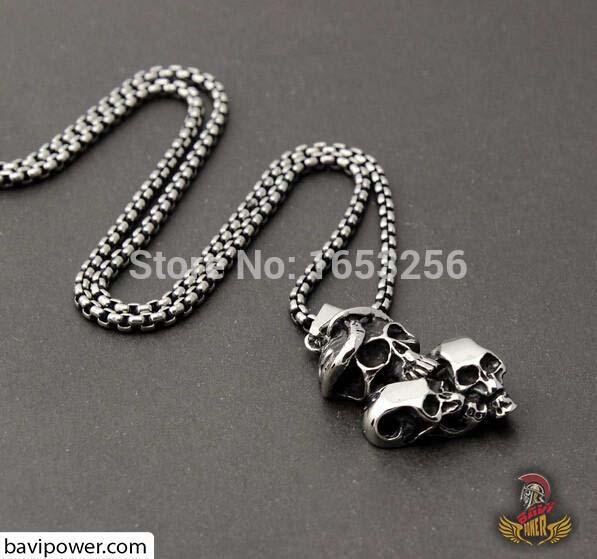 Skull Biker Men's Necklace