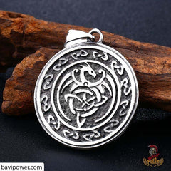 Stainless Steel Celtic Dragon Pendant