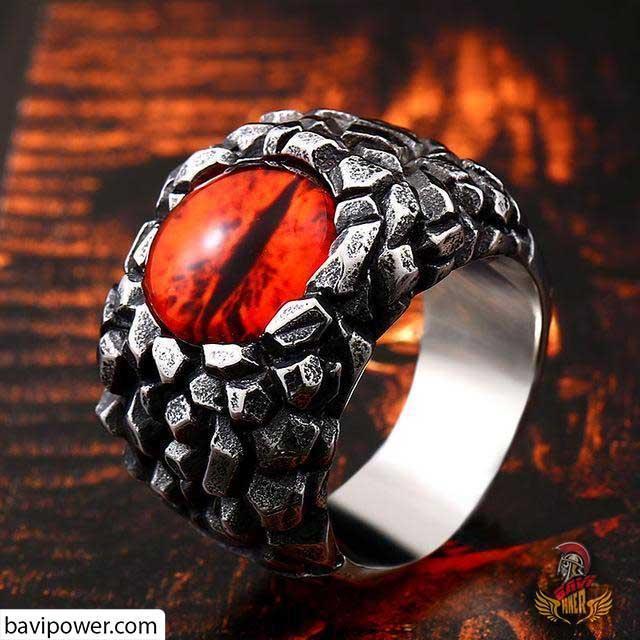 Stainless Steel Dragon Eye Ring