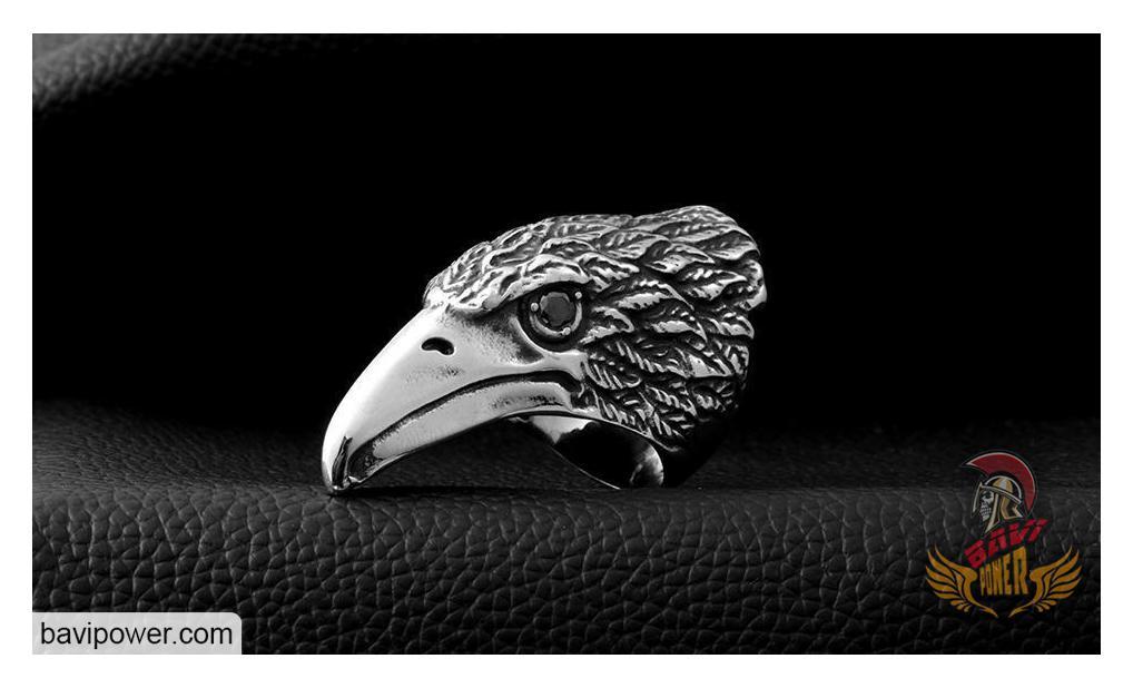 Stainless Steel Eagle Head Ring