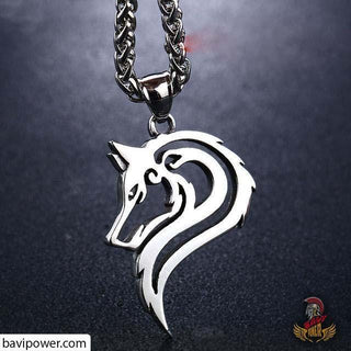 Stainless Steel Fenrir Wolf Pendant