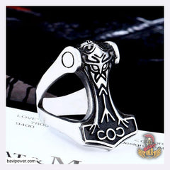 Stainless Steel Mjolnir Hammer Ring