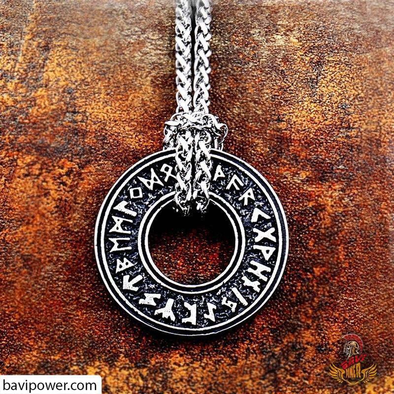Runic Pendant Stainless Steel Runic Circle Pendant – BaviPower