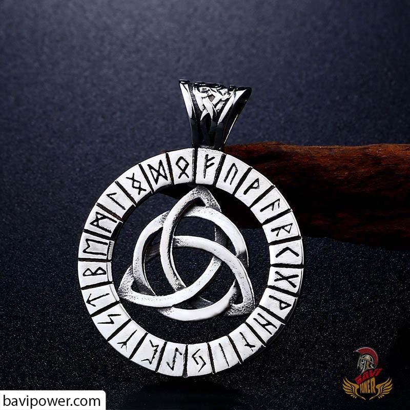 Stainless Steel Runic Triquetra Pendant