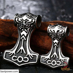 Stainless Steel Thor's Hammer Pendant BP8-080