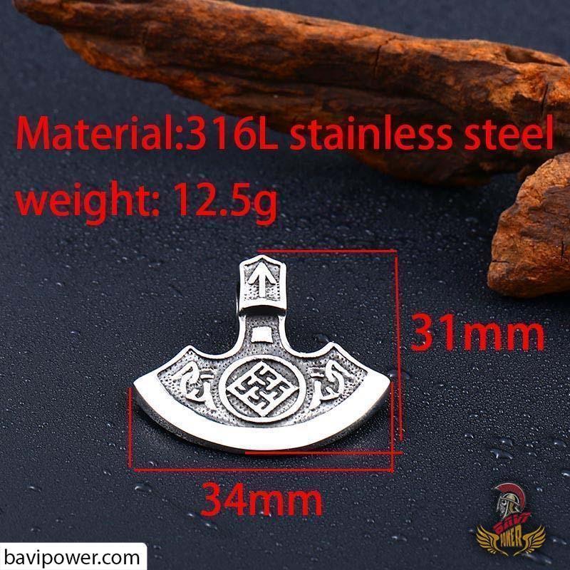 Stainless Steel Tiwaz Axe Pendant