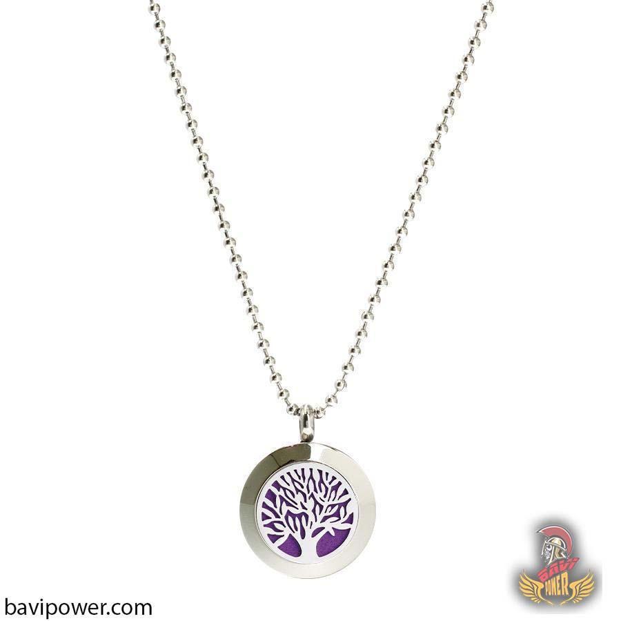 Stainless Steel Tree of Life Locket Pendant Necklace