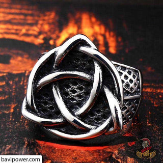 Stainless Steel Viking Triquetra Ring