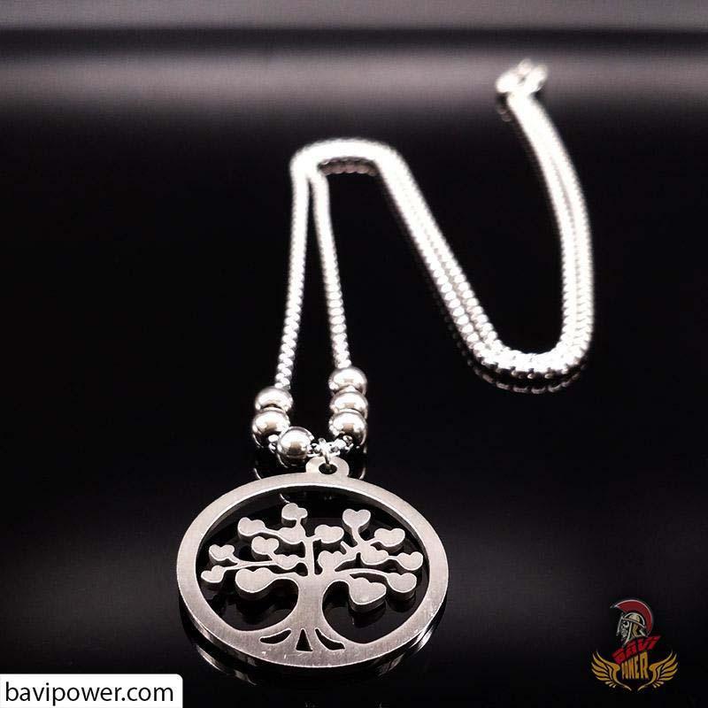 Tree of Life Pendant Bead Necklace for Women