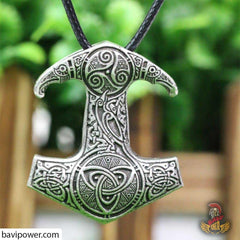 Triquetra Mjolnir Hammer Pendant Necklace