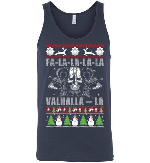 bavipower-viking-jewelry-VALHALLA-LA Christmas Shirt-shirt-BaViPower-Mens Tank-Navy-S-BaViPower