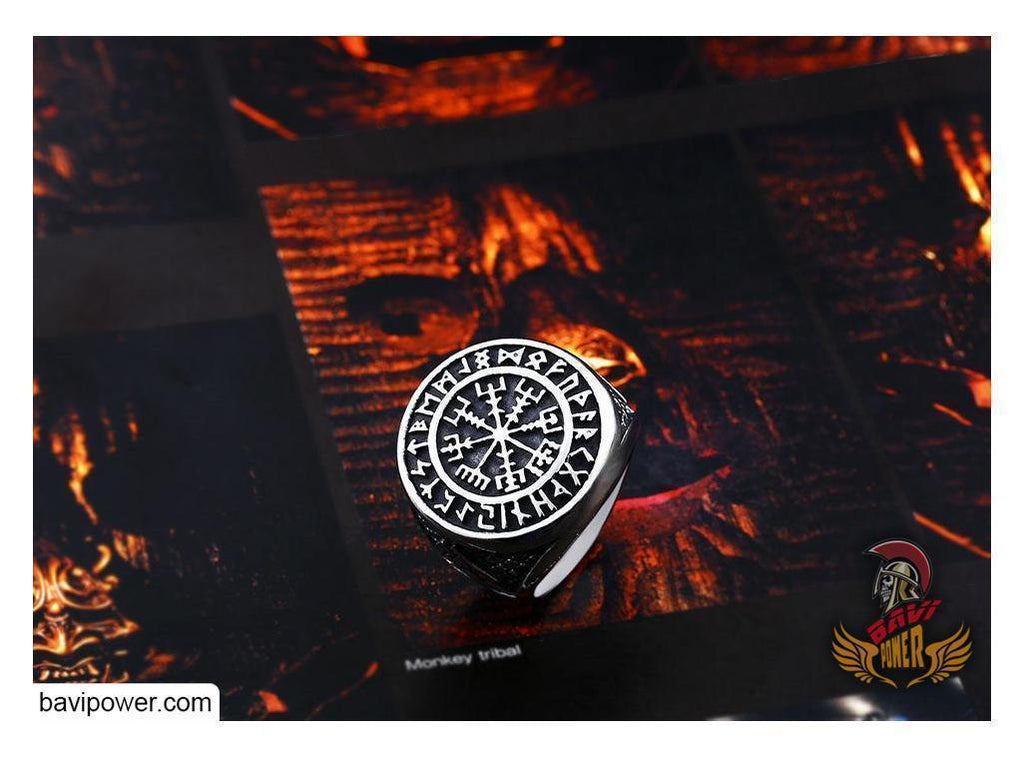Vegvisir The Runic Compass Ring