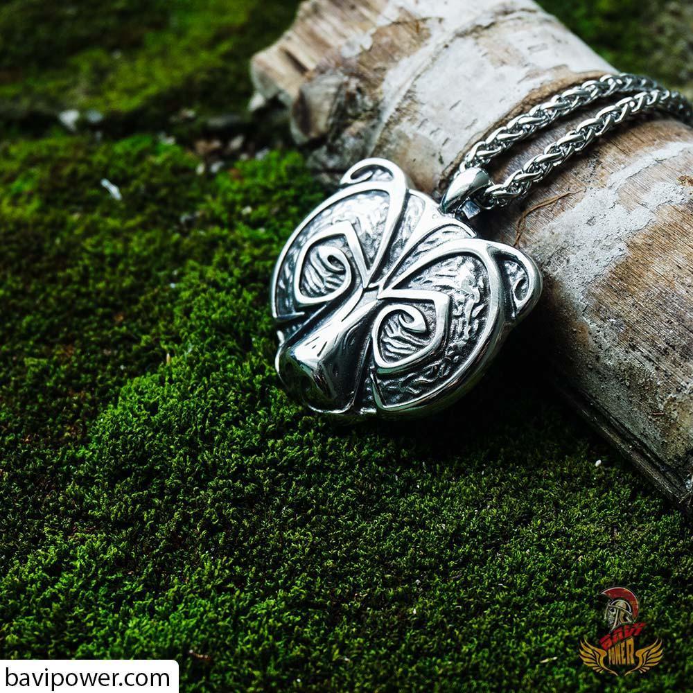 Viking Berserker Bear Pendant Necklace