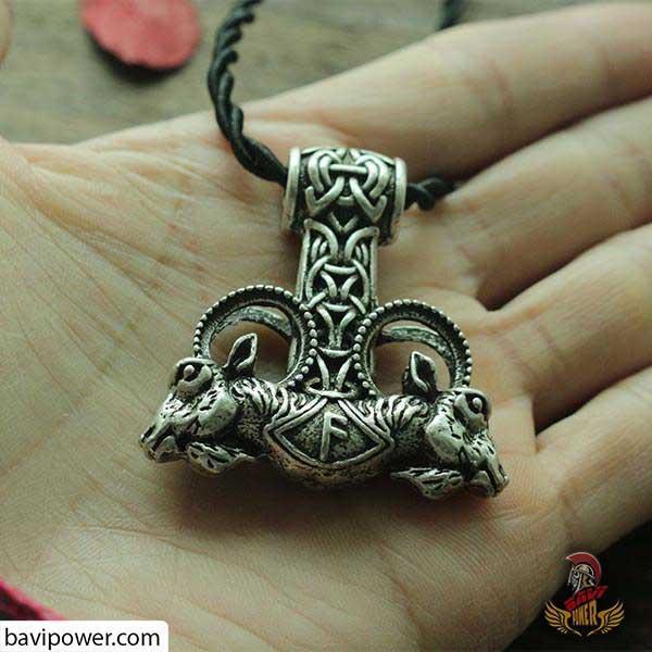 Viking Goat Amulet Necklace
