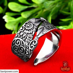 Viking Raven Ring Adjustable Size