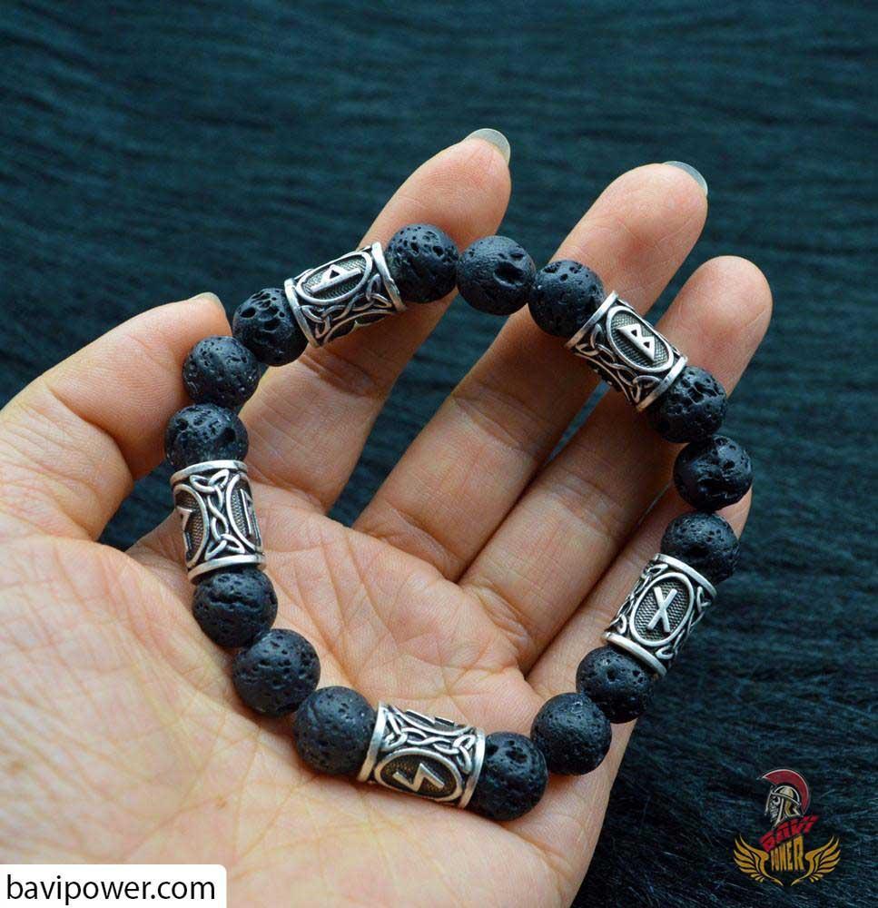 Viking Rune Beads Bracelet – BaviPower