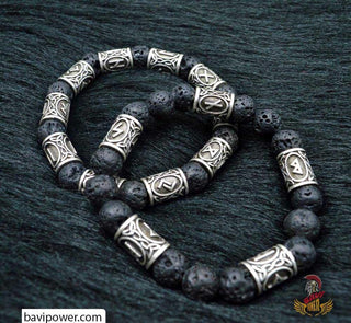 Viking Rune Beads Bracelet