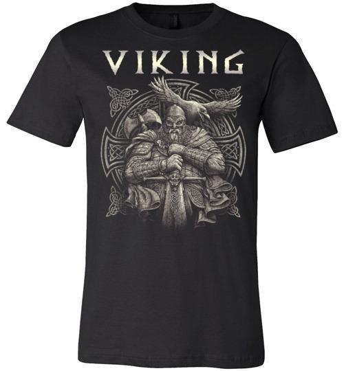 bavipower-viking-jewelry-Viking T-shirt BVP002-BaViPower-Canvas Unisex T-Shirt-Black-S-BaViPower