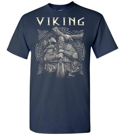 bavipower-viking-jewelry-Viking T-shirt BVP002-BaViPower-Gildan Short-Sleeve T-Shirt-Navy-S-BaViPower