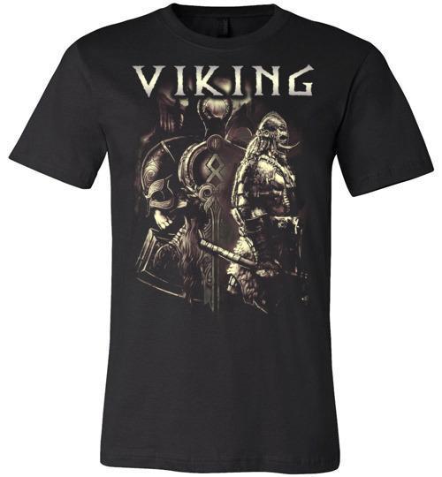 bavipower-viking-jewelry-Viking T-shirt BVP003-BaViPower-Canvas Unisex T-Shirt-Black-S-BaViPower