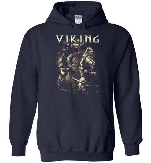 bavipower-viking-jewelry-Viking T-shirt BVP003-BaViPower-Gildan Heavy Blend Hoodie-Navy-S-BaViPower