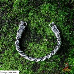 Viking Wolf Head Bracelet