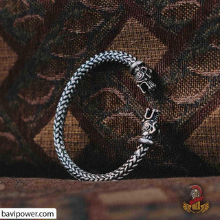 Viking Wolf Head Bracelet VK