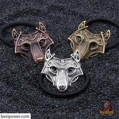 Wolf Head Hair Tie Set of 3 colors